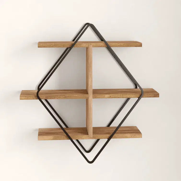 Diamond Mango Solid Wood Accent Shelf - The DecFair