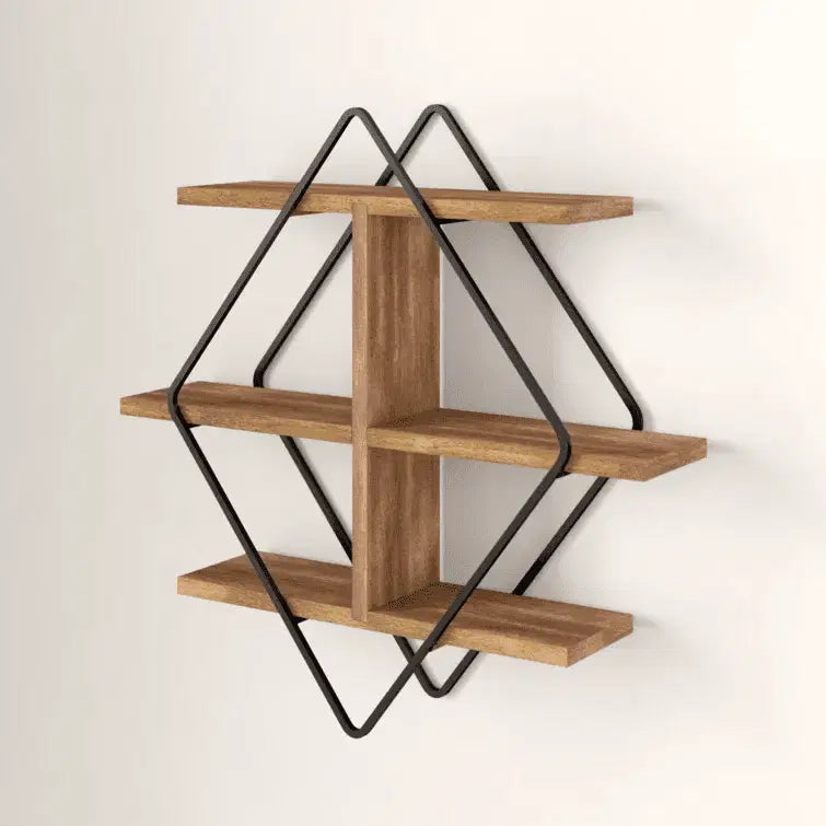 Diamond Mango Solid Wood Accent Shelf - The DecFair