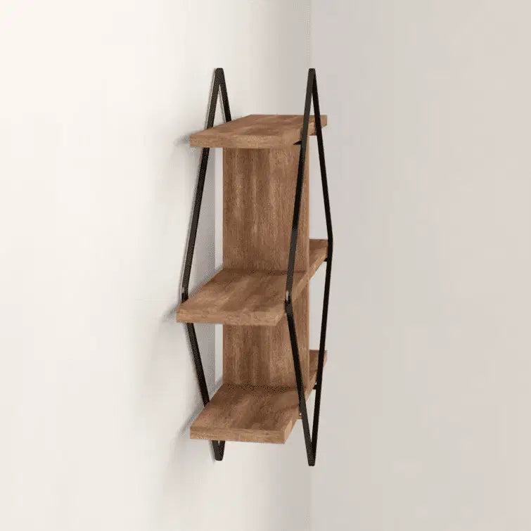 Diamond Mango Solid Wood Accent Shelf - The DecFair