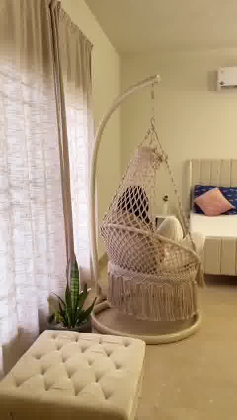 Beige Macrame Swing
