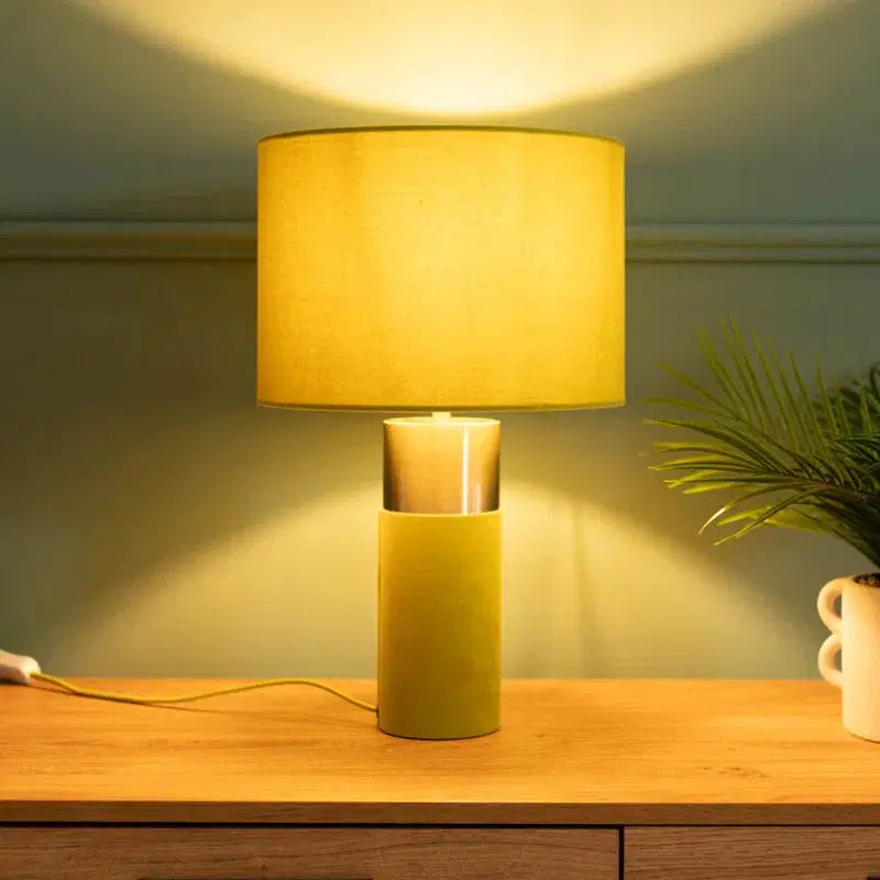 Velvet Side Table Lamp