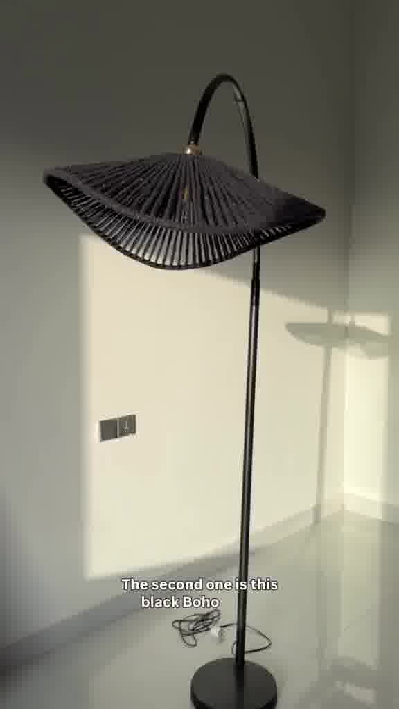 Boho Arch Lamp in Black
