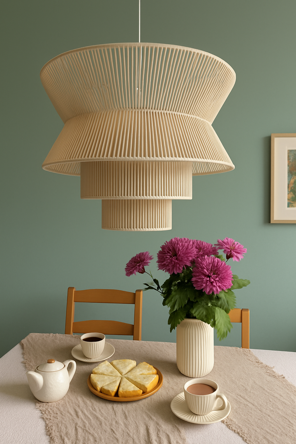 Boho Wavy Hanging Beige