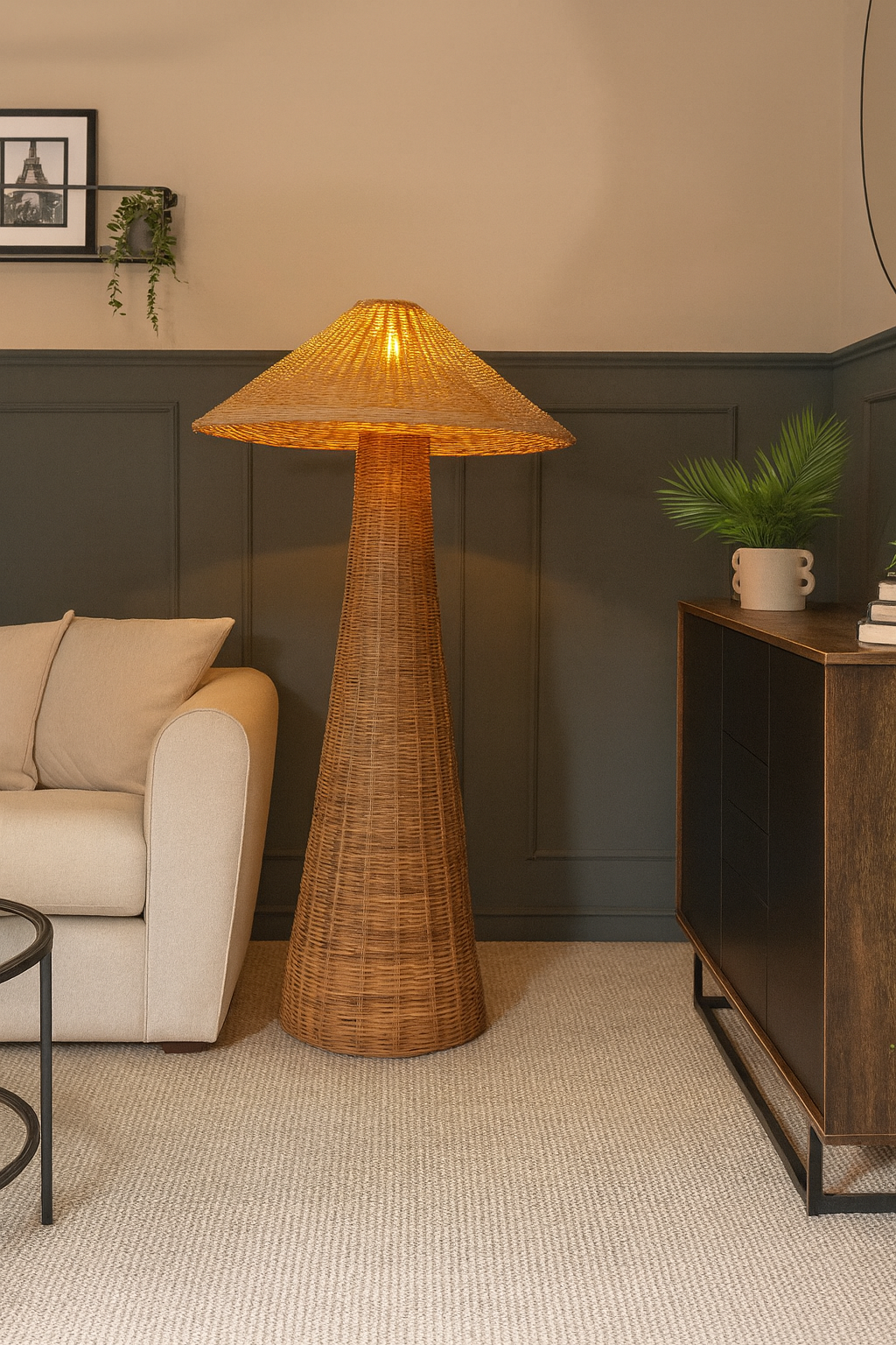 Modern Rattan Lamp