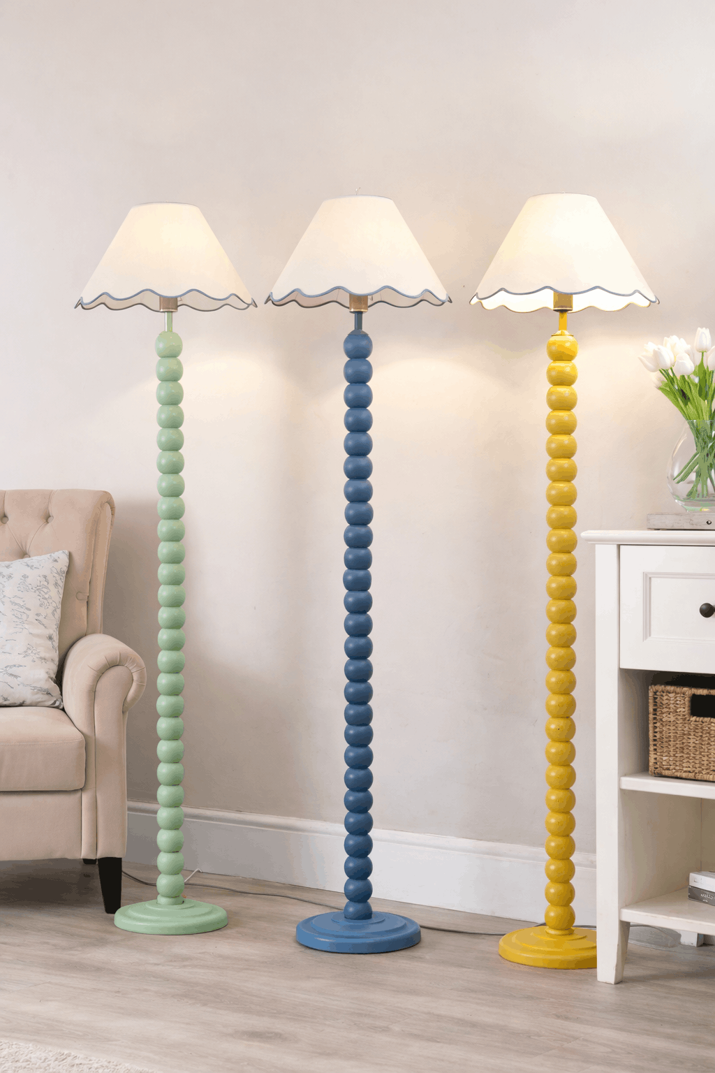 Bobbin Yellow Lamp