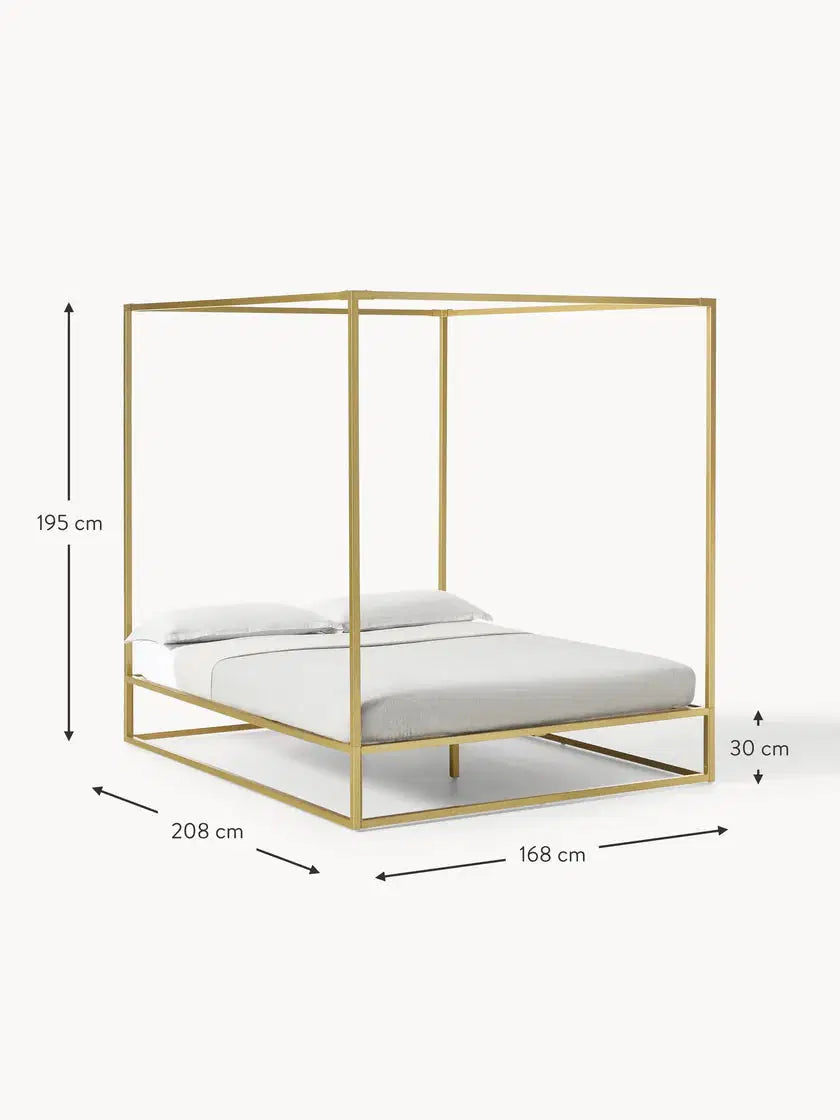 Metal Bed Frame – Four Poster Design