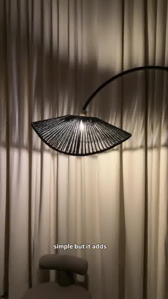 Boho Arch Lamp in Black