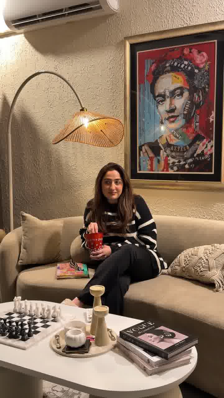 Boho Beige Arch Lamp