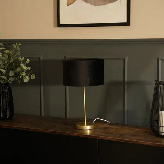 Brass Side Table Lamp