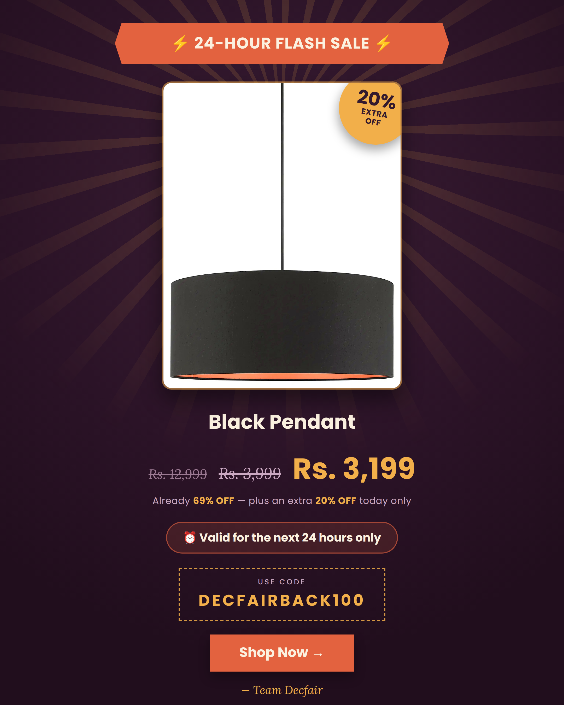 Black Pendant