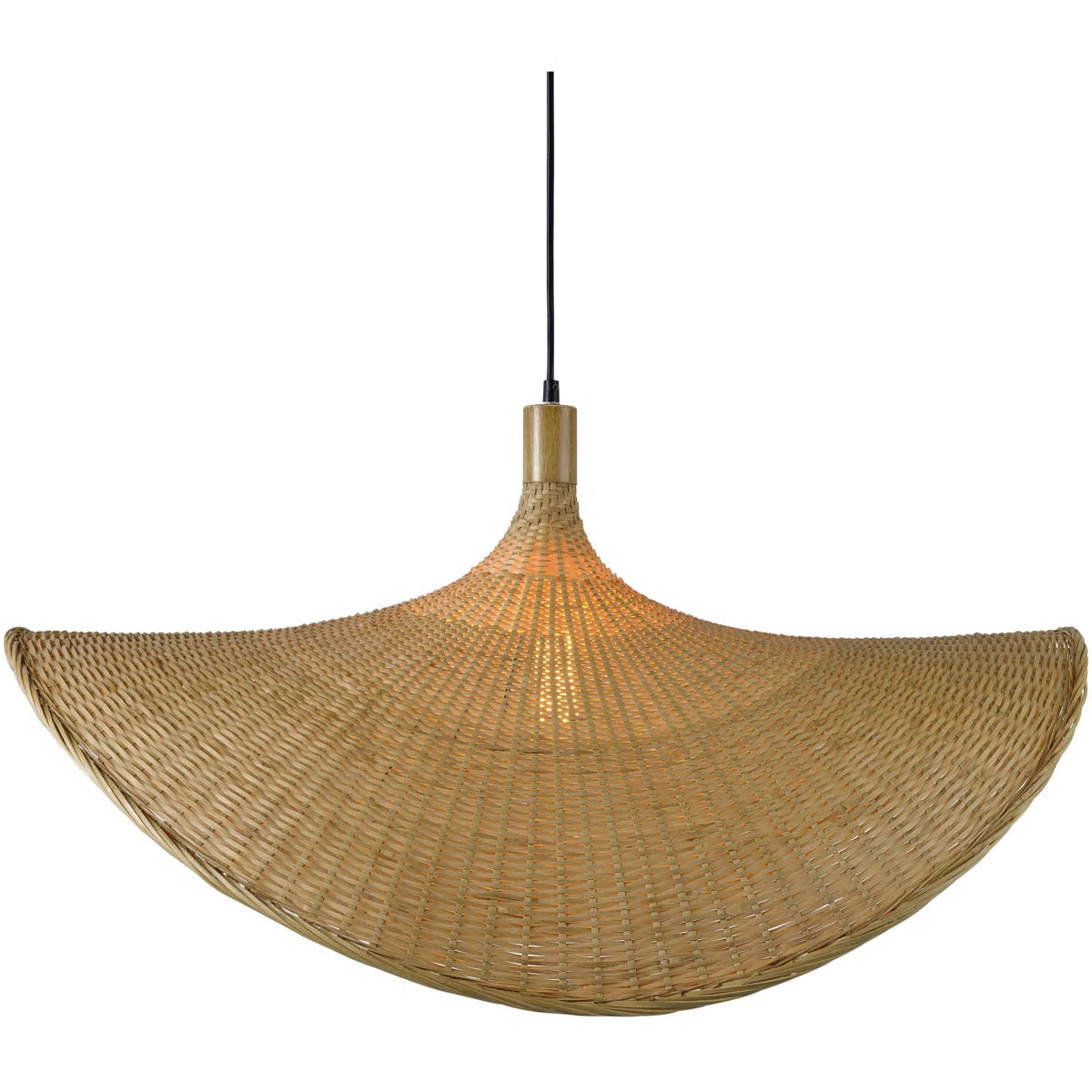 Dickerson Single Light Rattan Pendant – Height-Adjustable