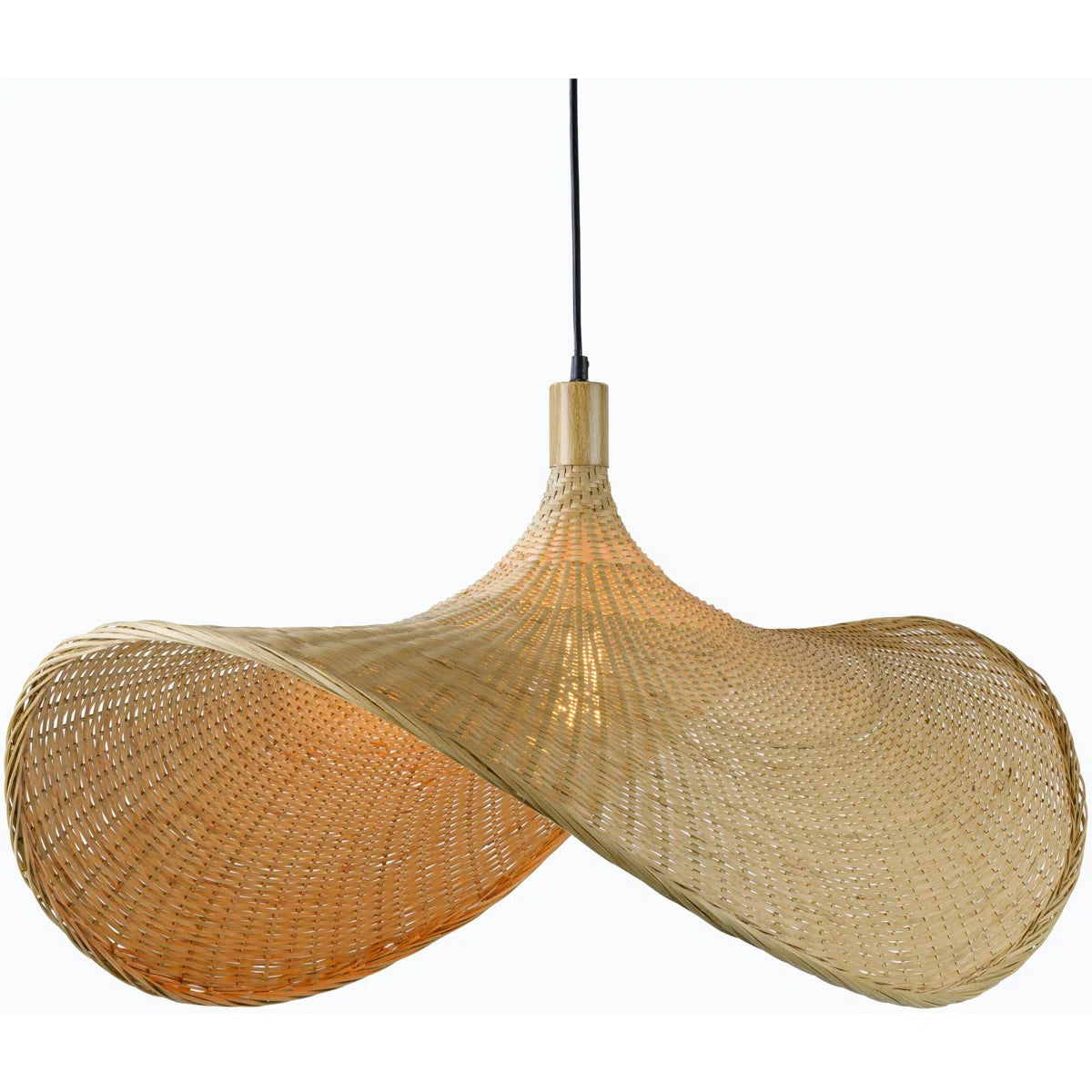 Dickerson Single Light Rattan Pendant – Height-Adjustable