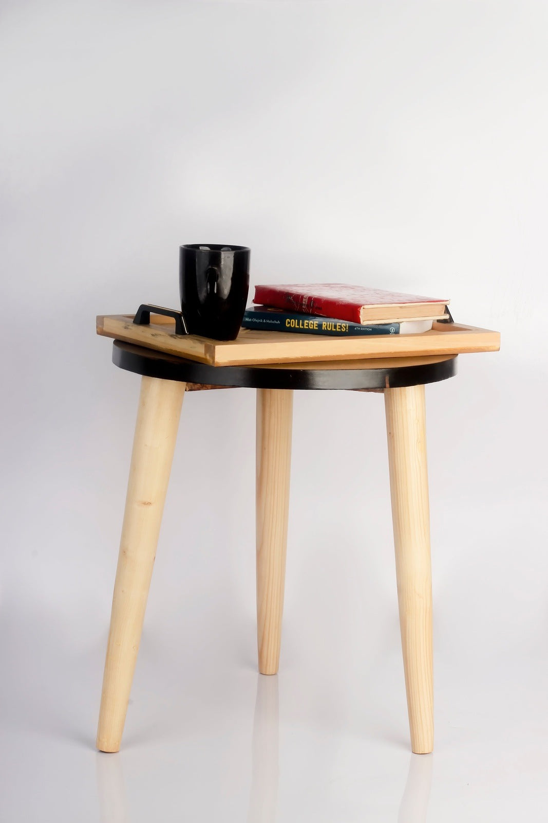 Tumbled Walnut side table