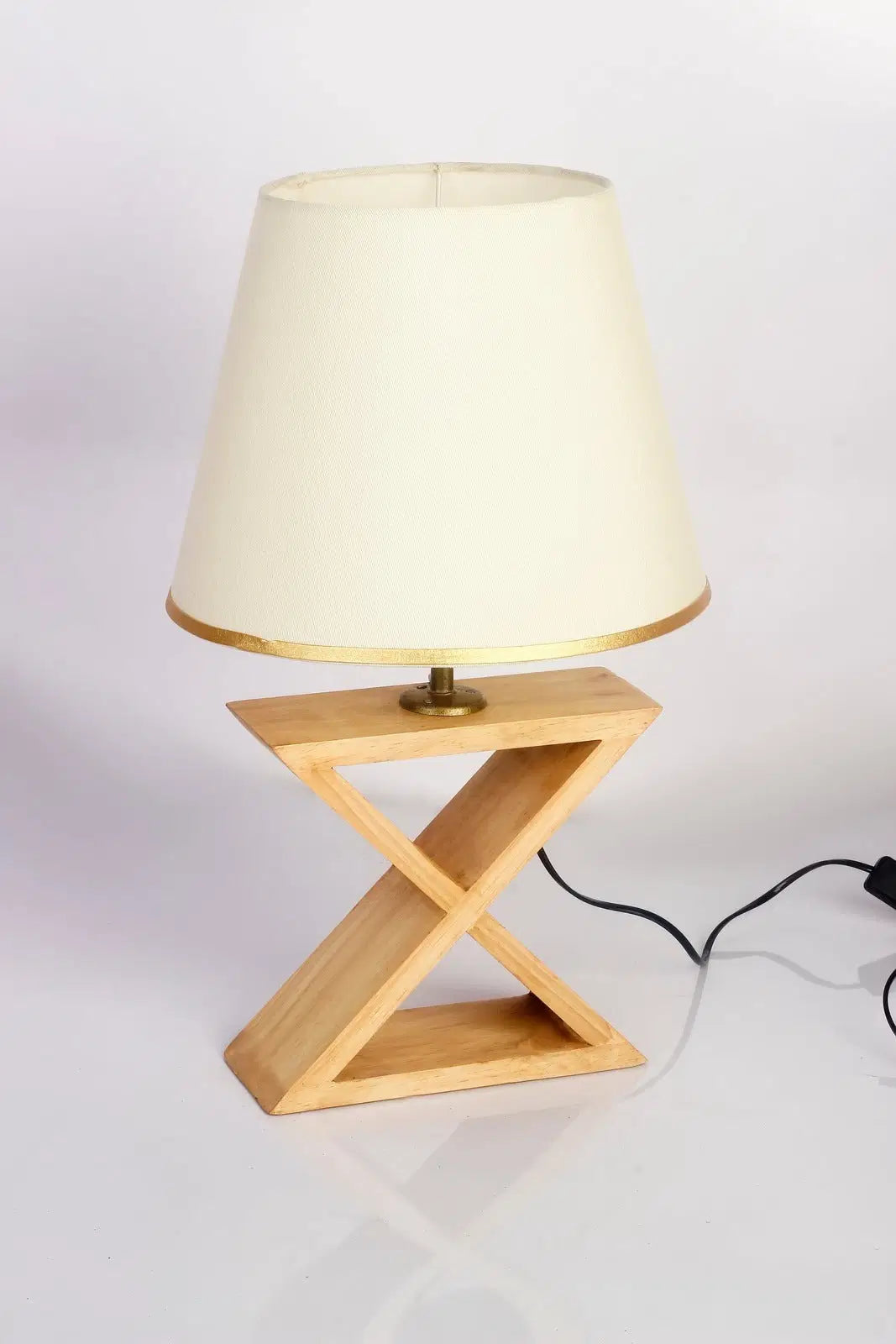 Saltire wooden Table Lamp - The DecFair