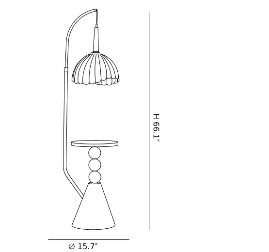 KUM Side Table Floor Lamp – By Decfair | floor lamp Pakistan | DecFair