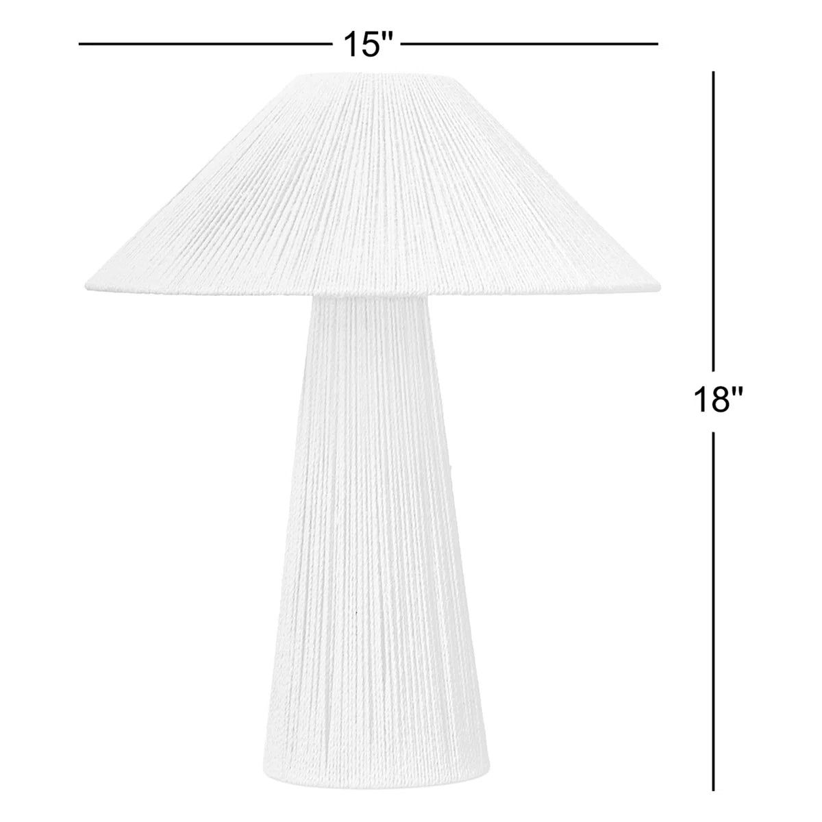 Karinthia Wicker/Rattan Table Lamp – 18" H