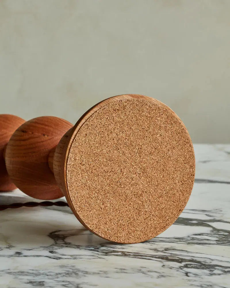 Hugo Barbell Floor Lamp - Dark Wash