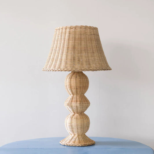 Ziggy Rattan Side Table Lamp