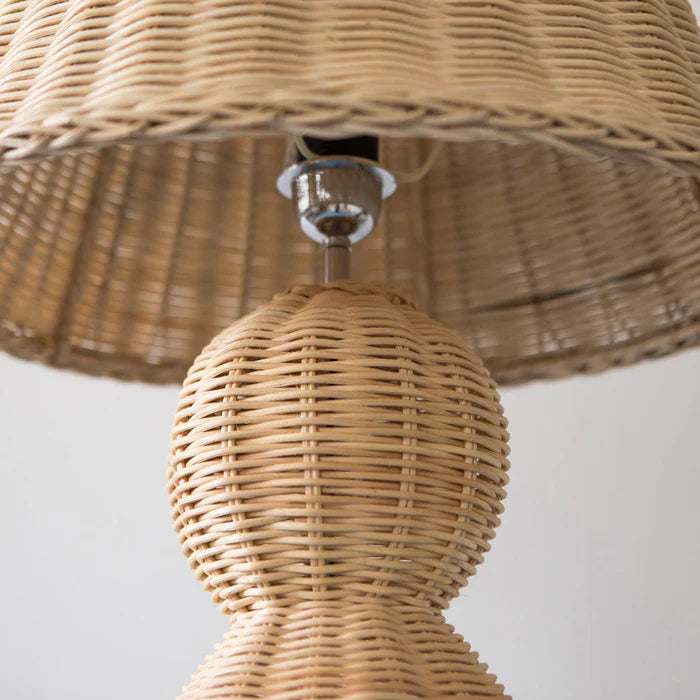 Ziggy Rattan Side Table Lamp | table lamp Pakistan | DecFair
