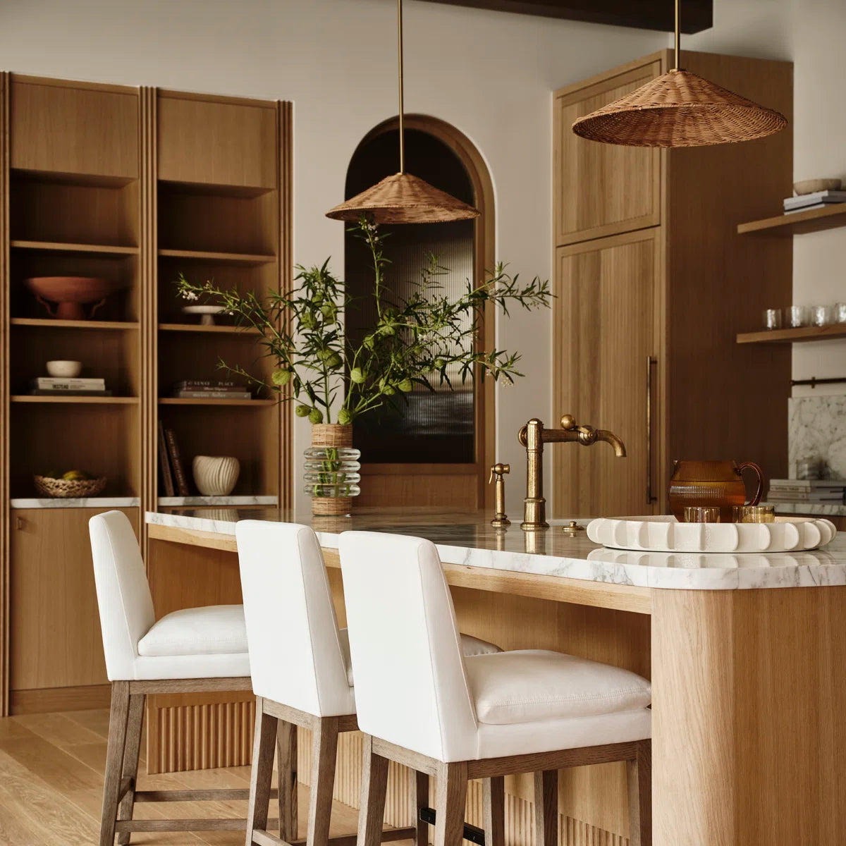 Tropical Cone Rattan Pendant Light – 20"