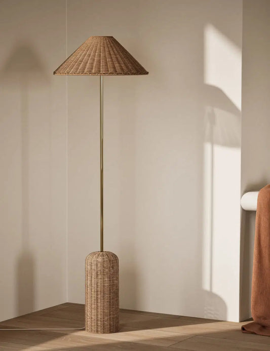 Rattan Floor Lamp