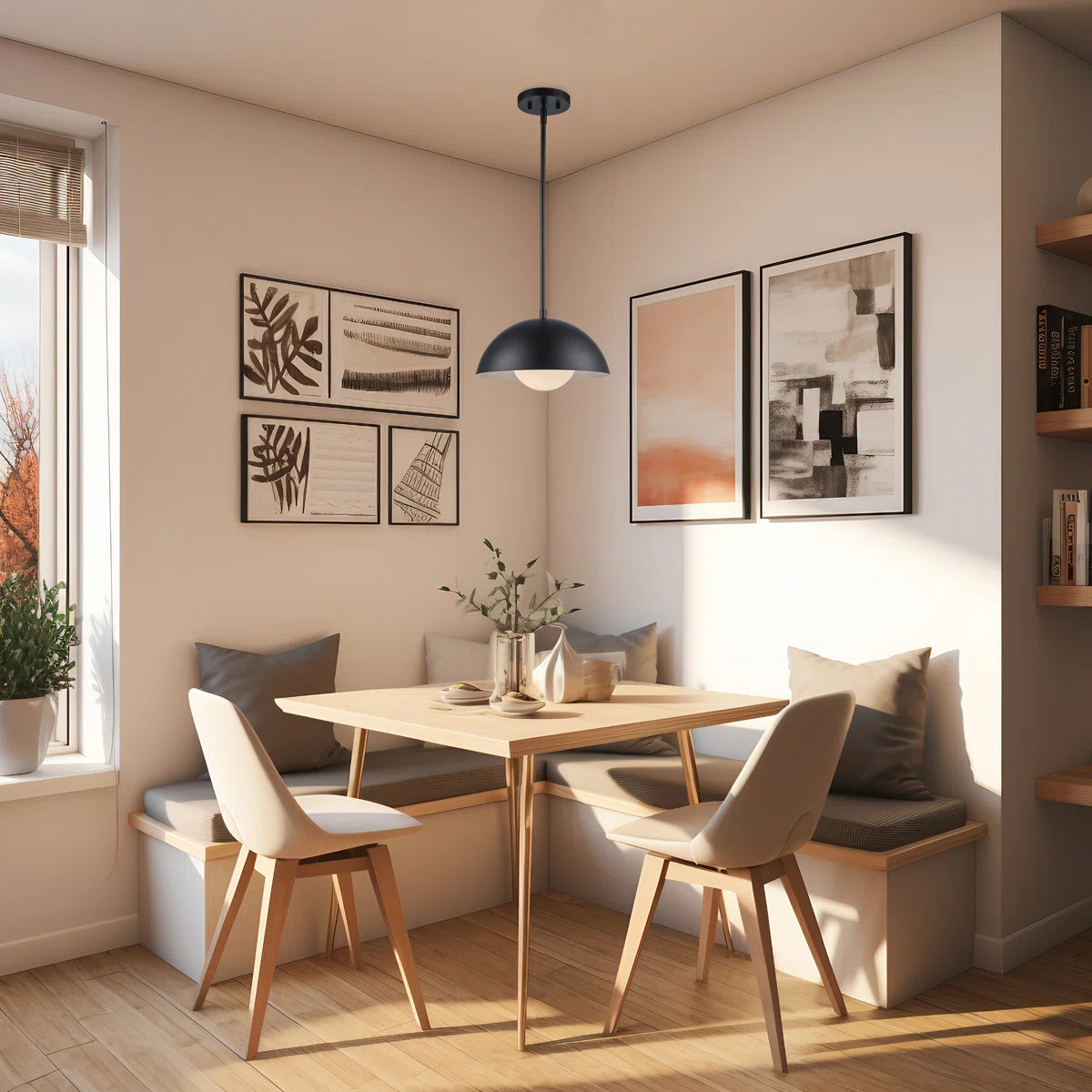 Montana Single Light Metal Dimmable Pendant