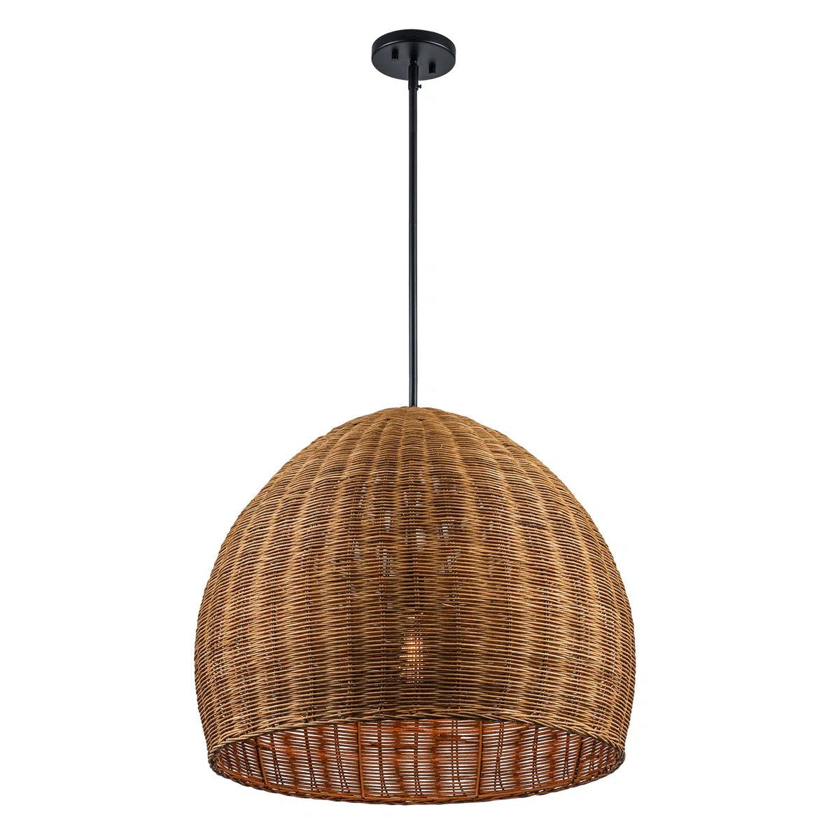 Pippa 1-Light Woven Pendant – Height-Adjustable