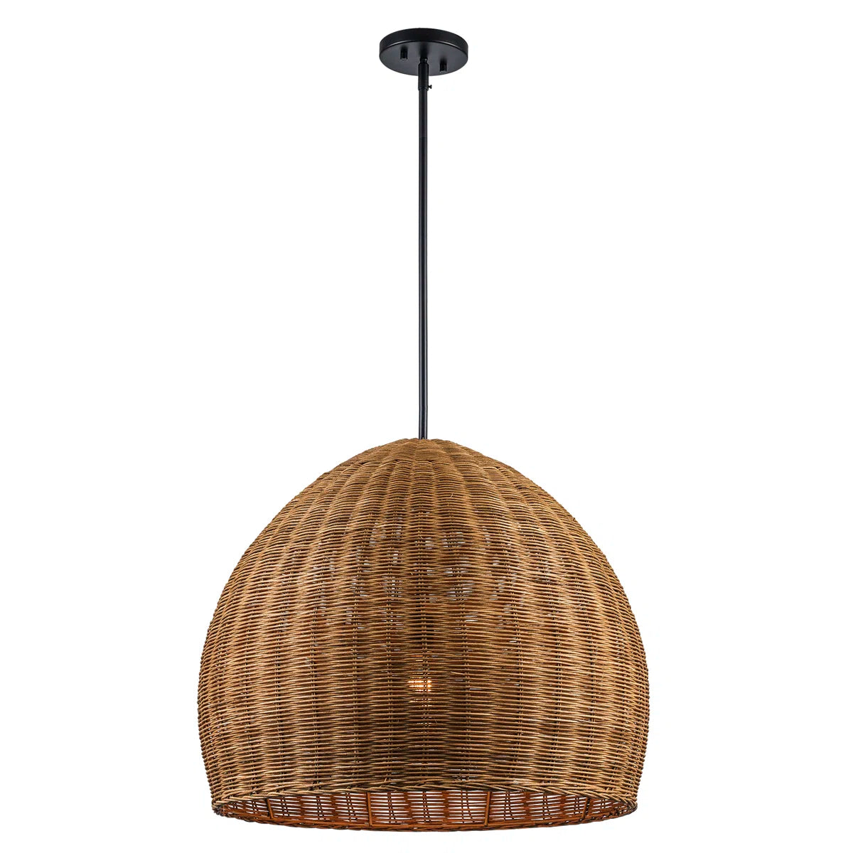 Pippa 1-Light Woven Pendant – Height-Adjustable