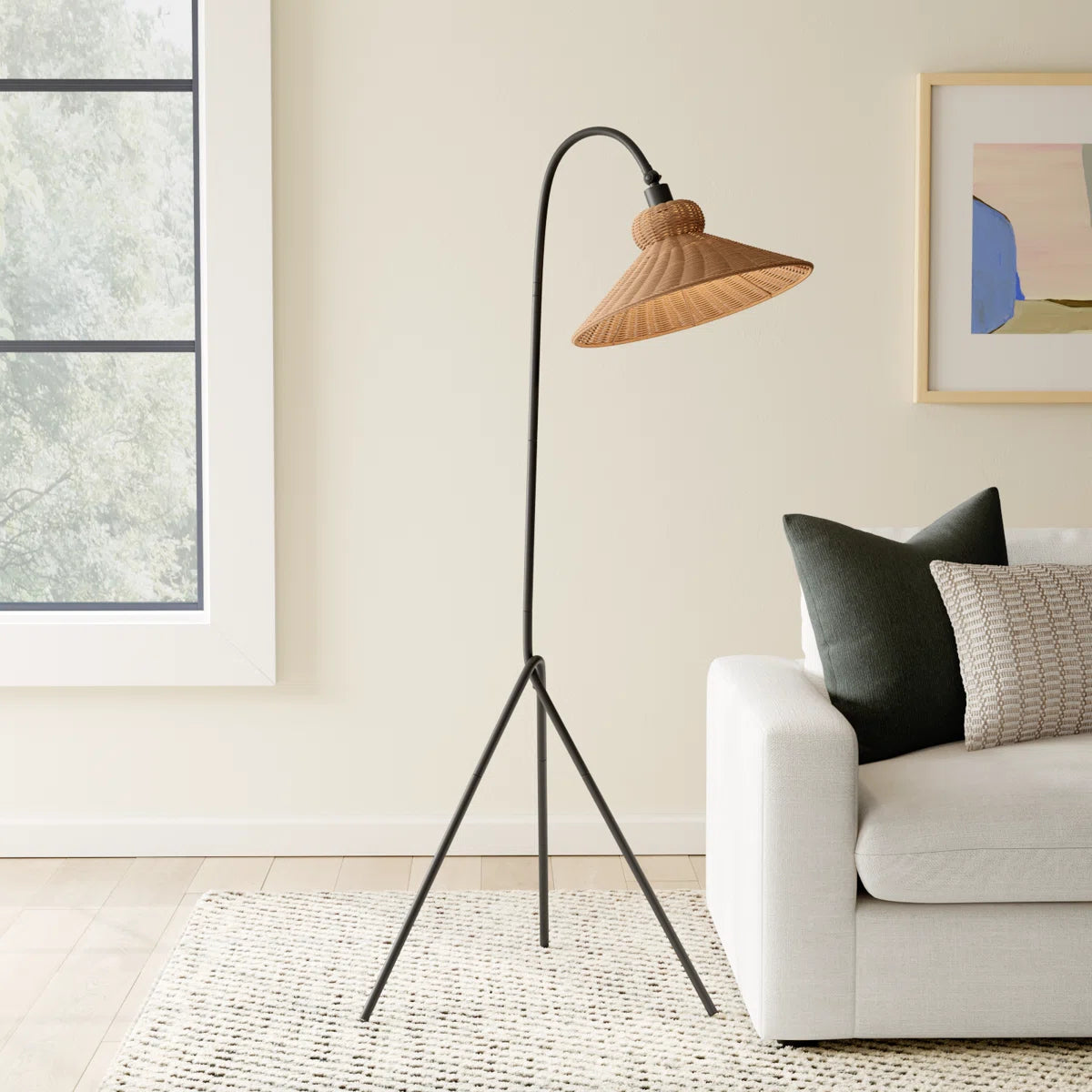Plumeria 63.75" Iron Floor Lamp – Vintage-Inspired Design