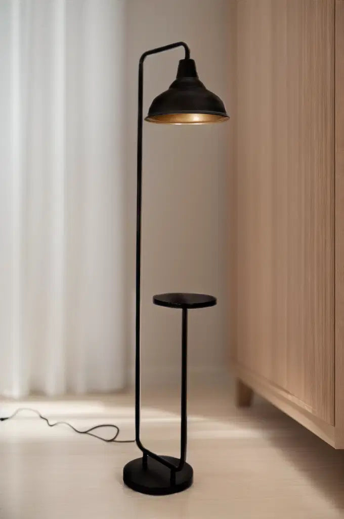 Metal shade floor lamp 233