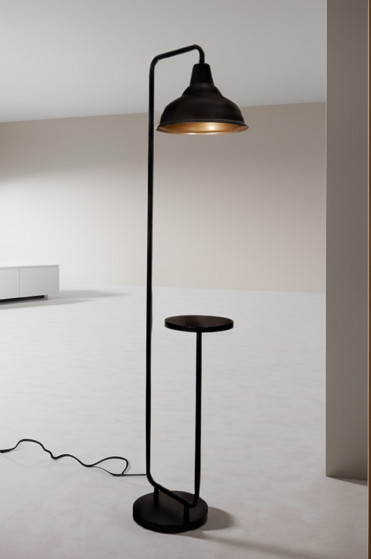 Metal shade floor lamp 233