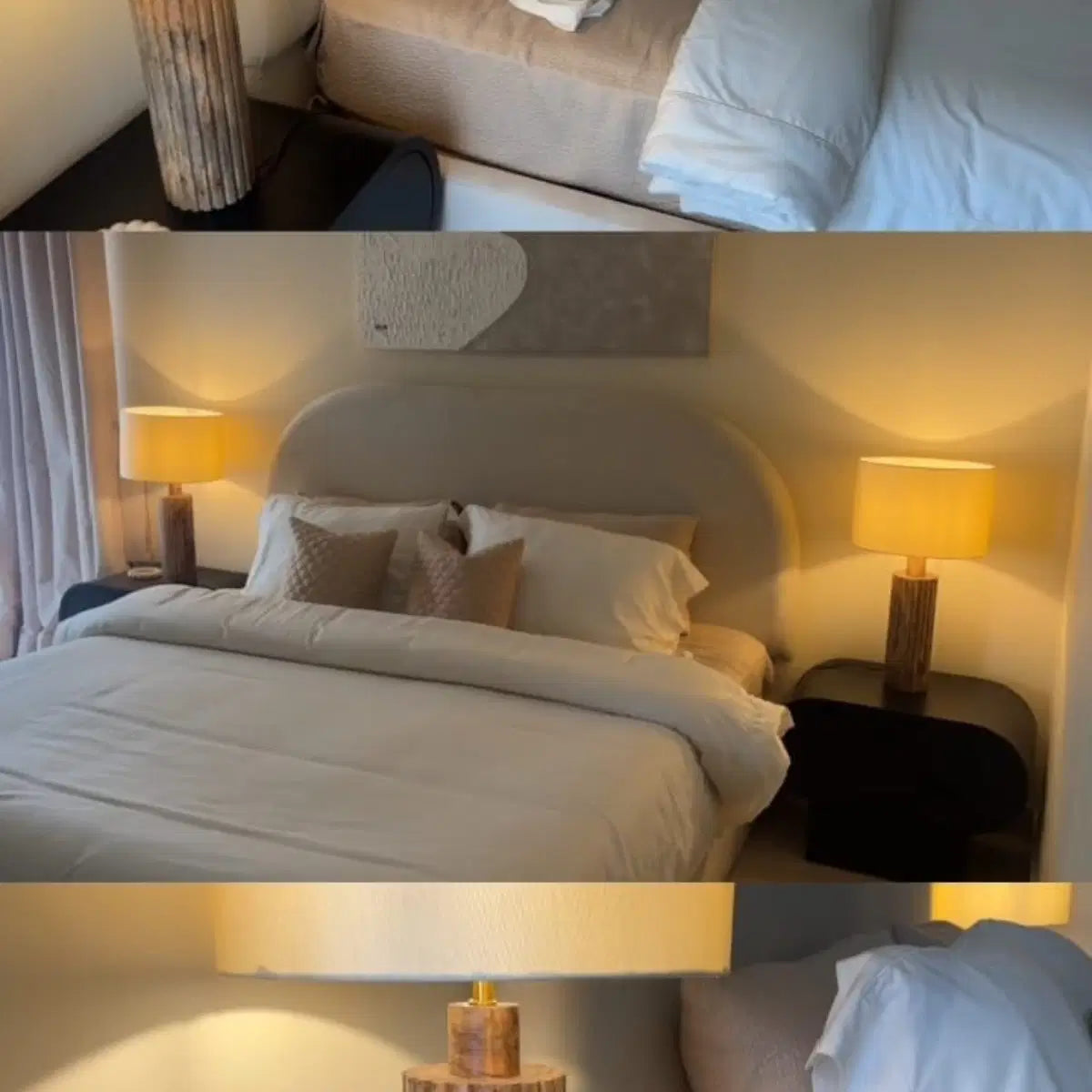 Contemporary Wooden Side Table Lamp