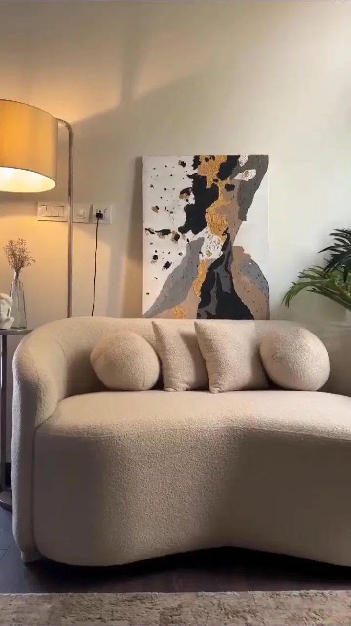 2-Seater Boucle Sofa