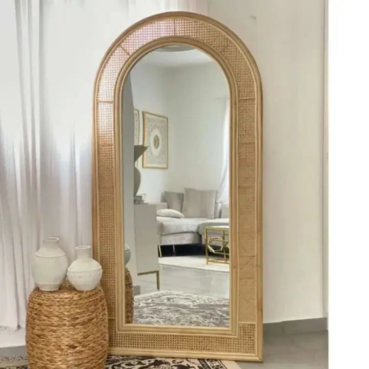 Rattan Mirror