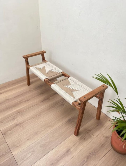 Mid-century double seater bench