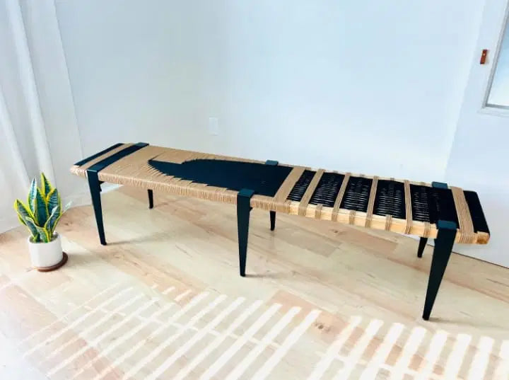 Mid-Century Rope Bench02