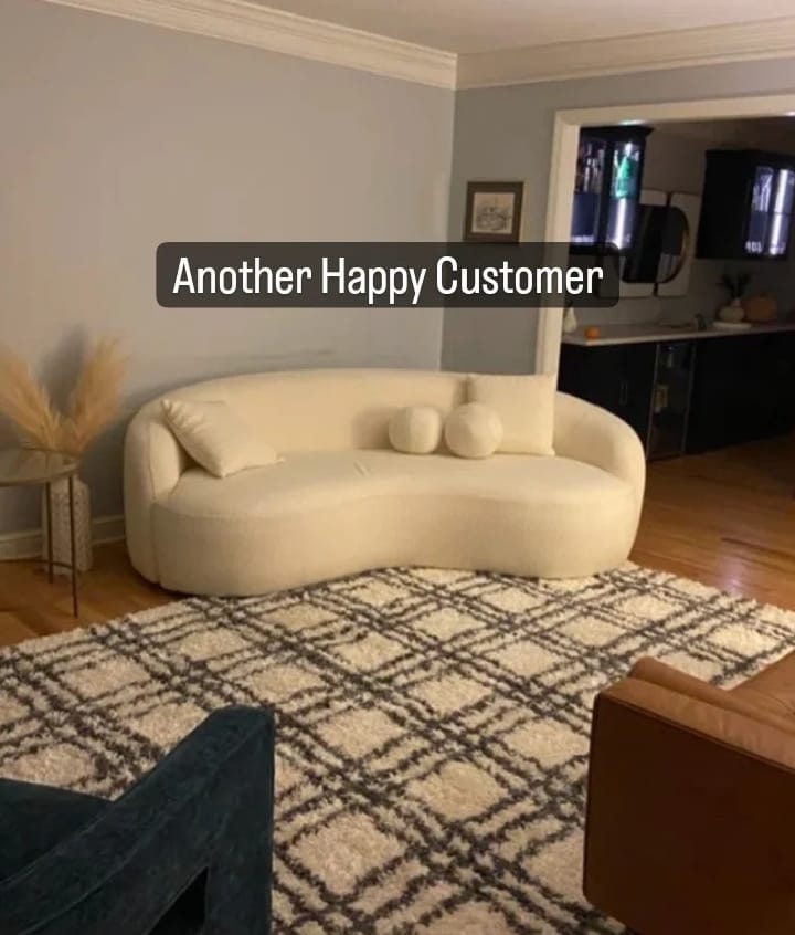3-Seater Boucle Sofa