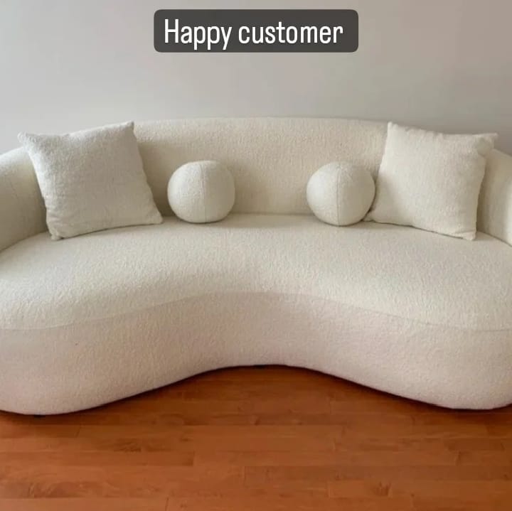 3-Seater Boucle Sofa