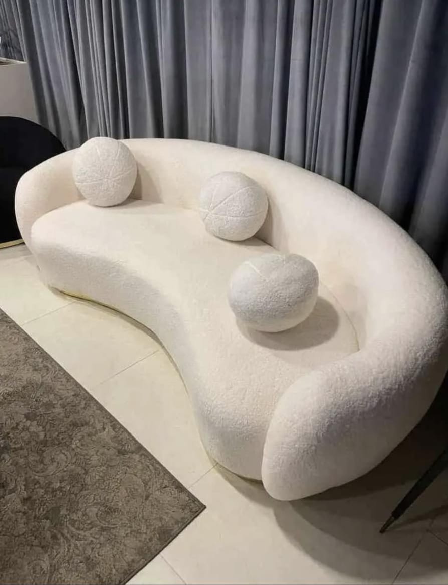 3-Seater Boucle Sofa
