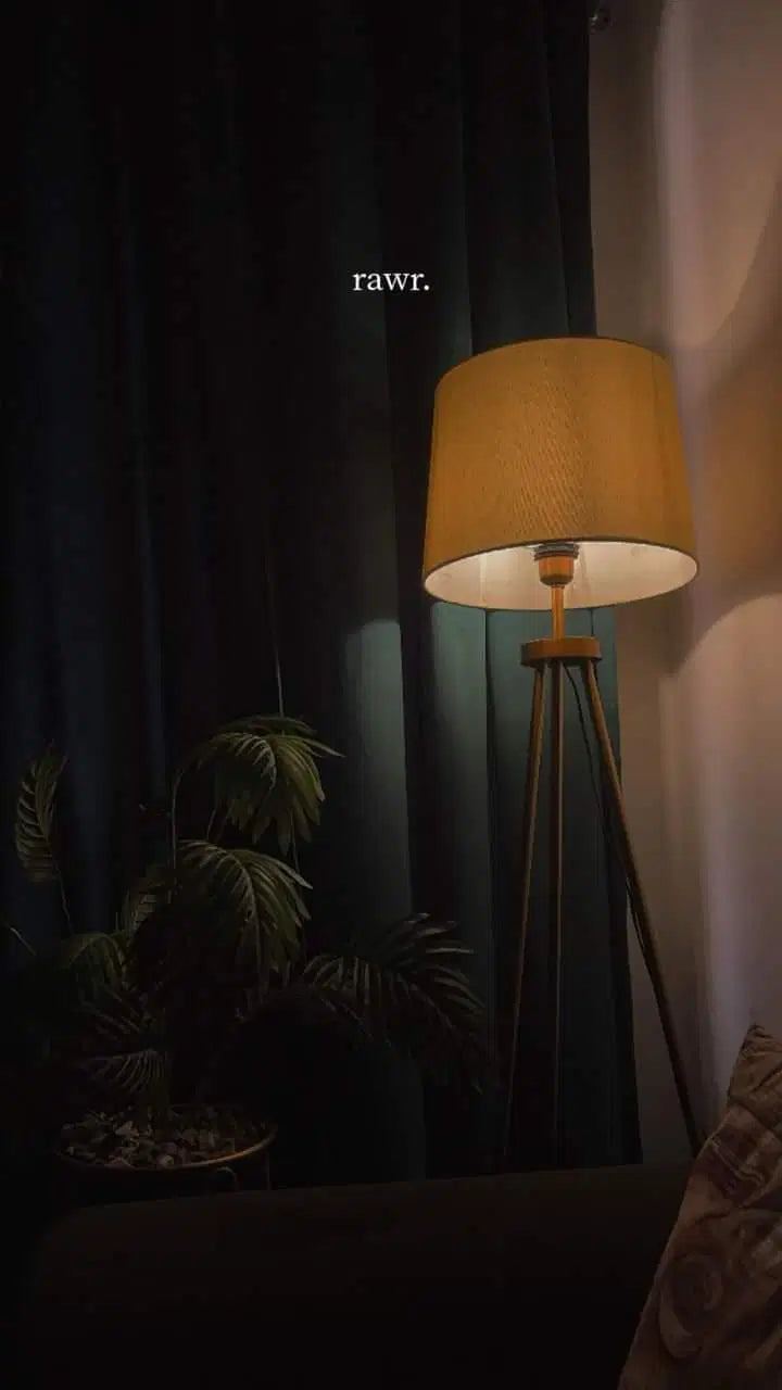 Brass Tripod Floor Lamp