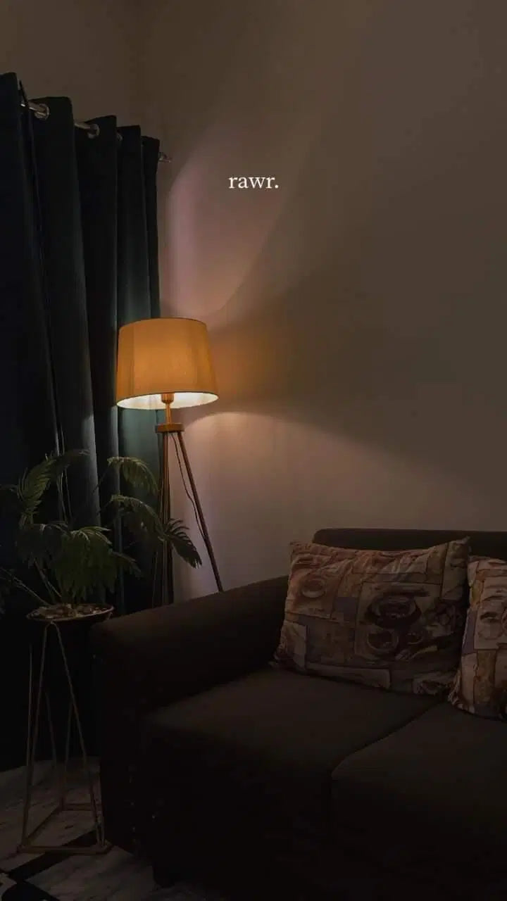 Brass Tripod Floor Lamp