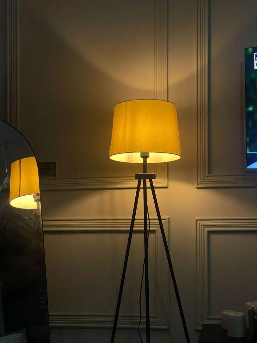 Brass Tripod Floor Lamp