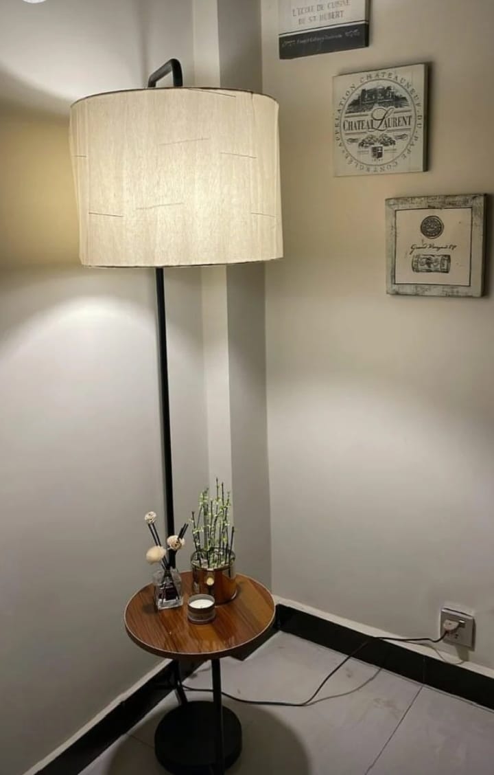 Industrial Wooden Lamp