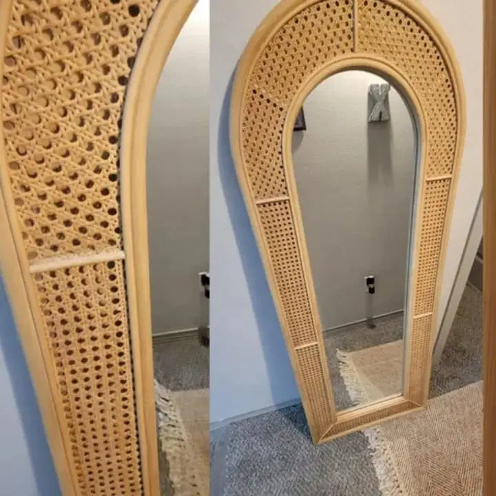 Rattan Mirror