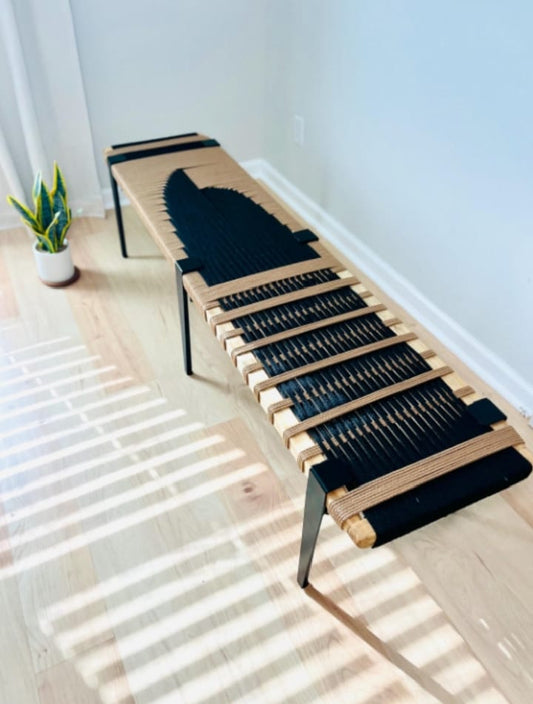 Mid-Century Rope Bench02