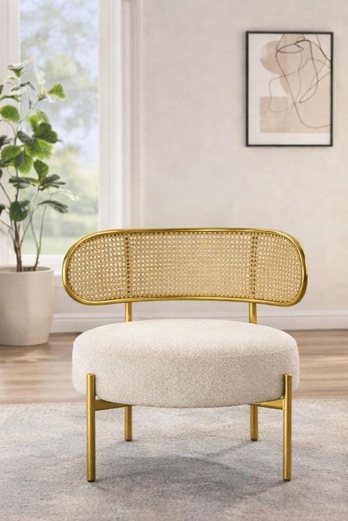 Brass Boucle Chair-American Era