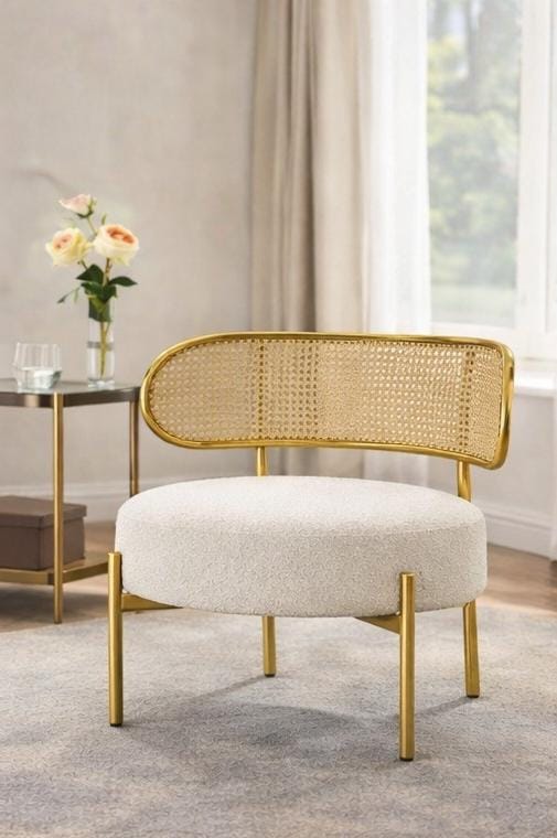 Brass Boucle Chair-American Era
