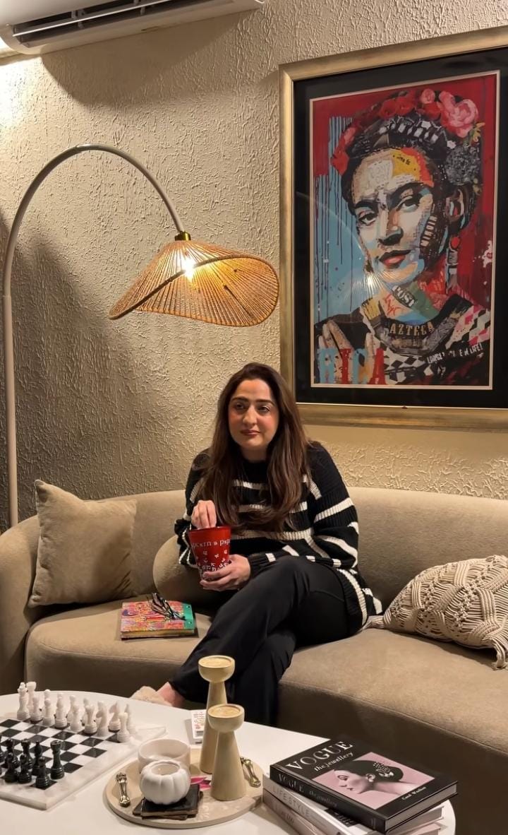 Boho Beige Arch Lamp