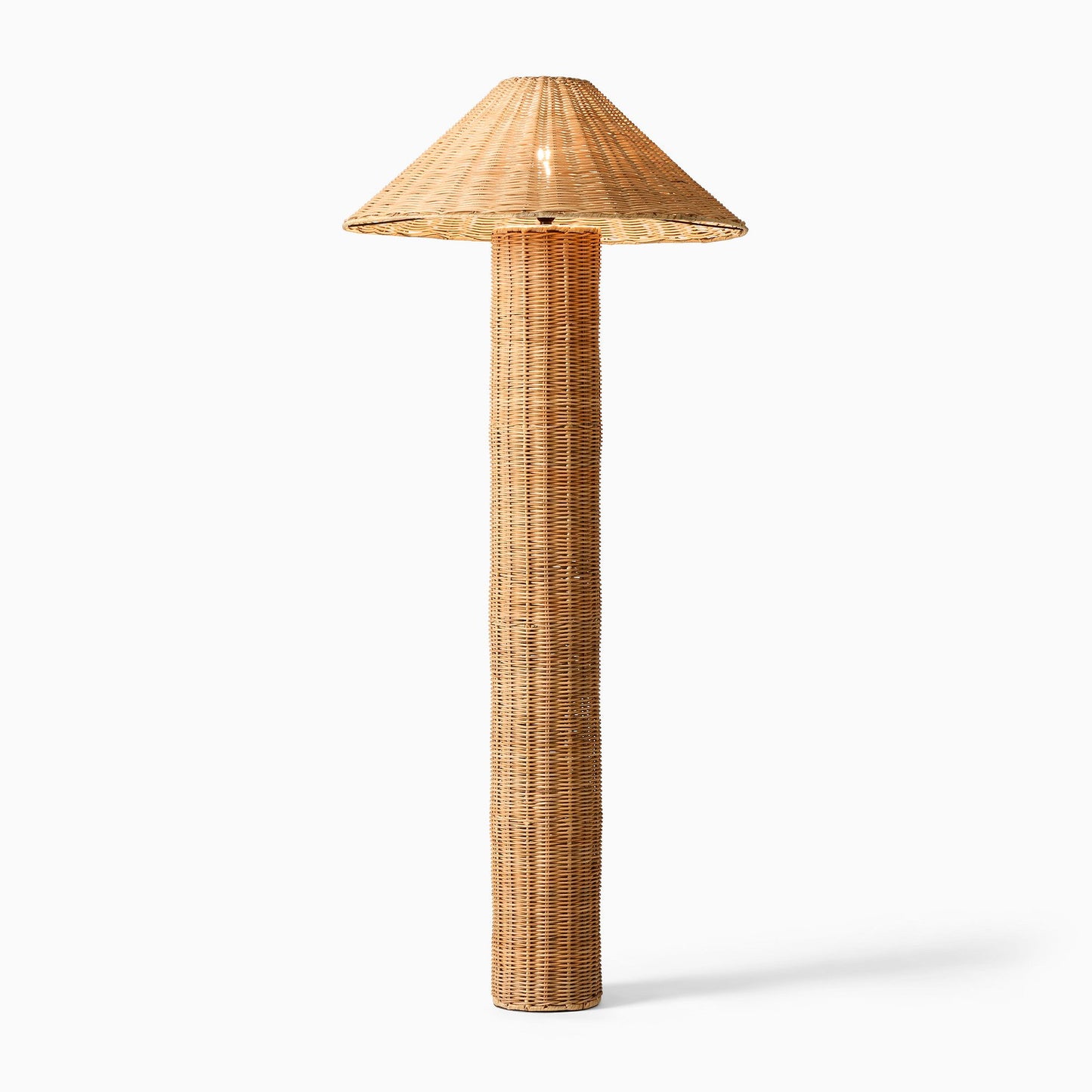 Amelia Woven Floor Lamp – Natural Rattan