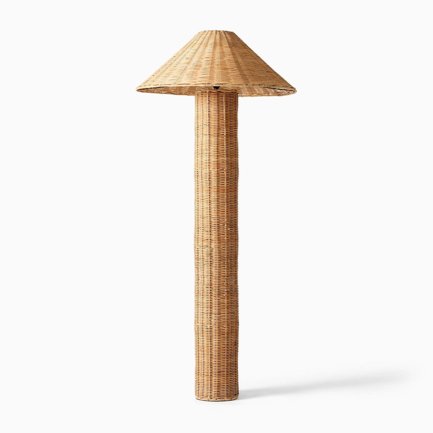 Amelia Woven Floor Lamp – Natural Rattan